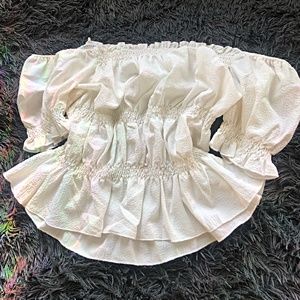 White Pirate Off Shoulder Top